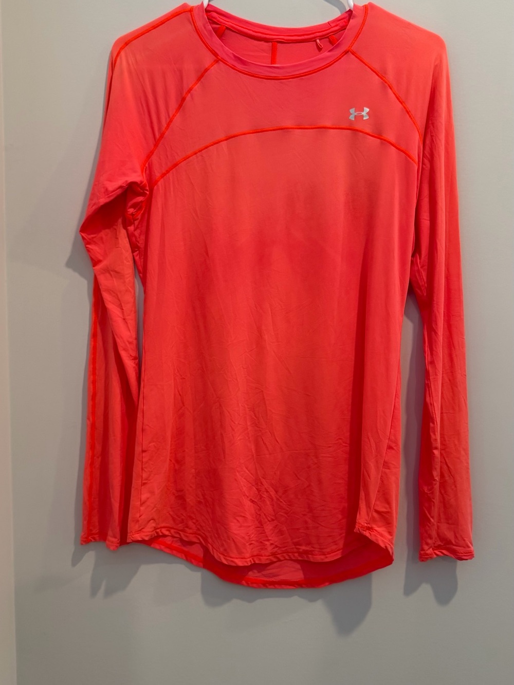 Under Armour Bright Coral Long Sleeve Training Shirt